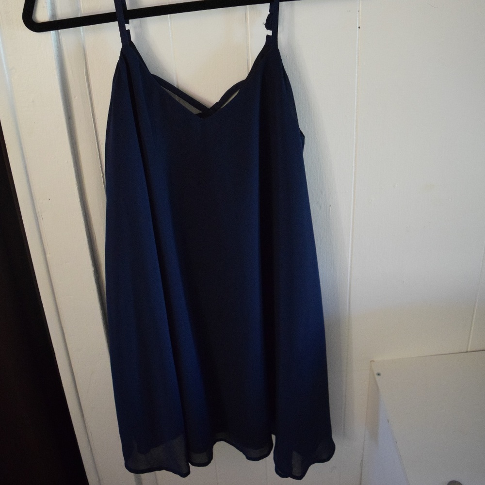 Blue Loose Dress